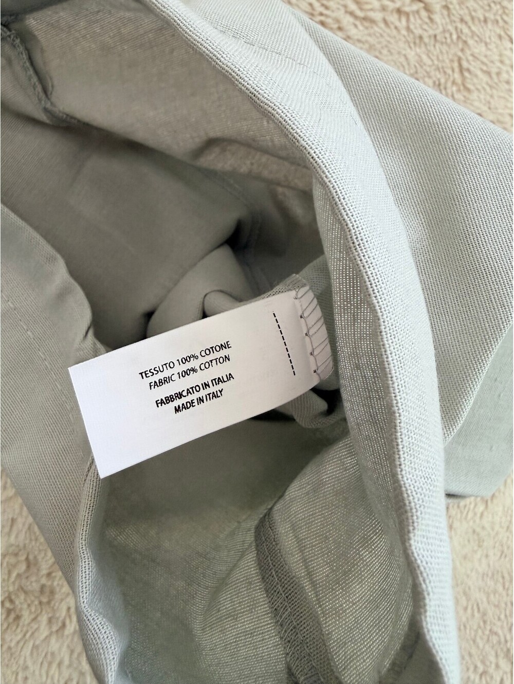 Manolo Blahnik Gray Cotton Drawstring Shoe Dust Bag Made in Italy 13" - Picture 4 of 4